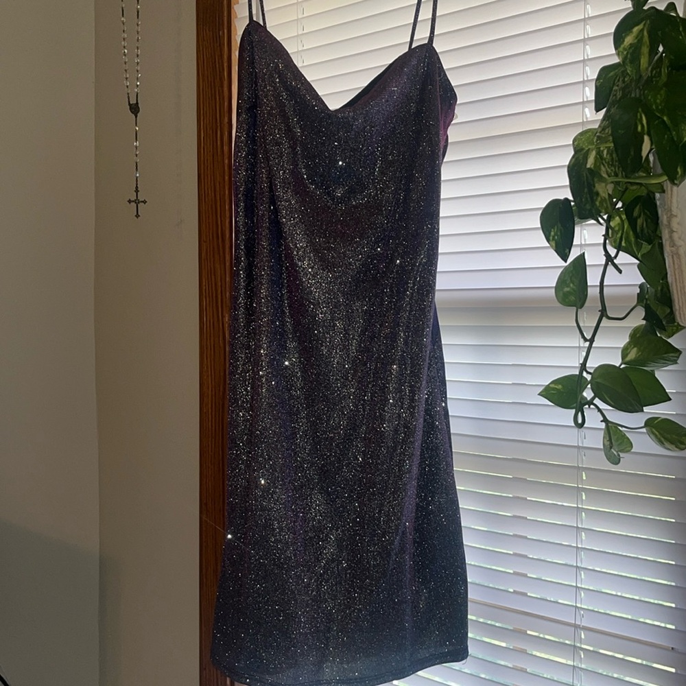 This is a beautiful purple homecoming dress. Originally 50 dollars.